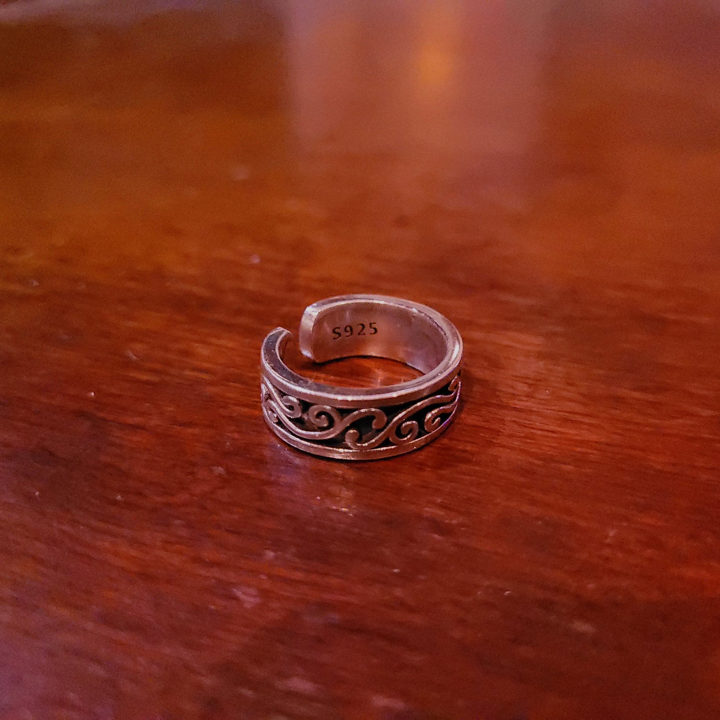 Versatile S925 Sterling Silver Dark Thorn Ring