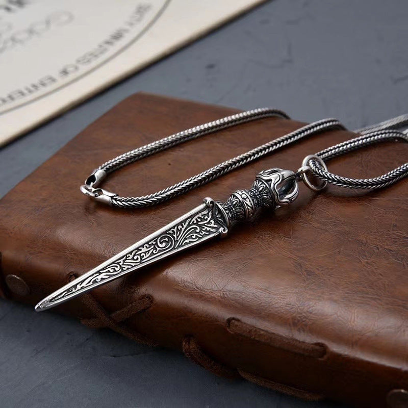S925 Sterling Silver Vajra Necklace