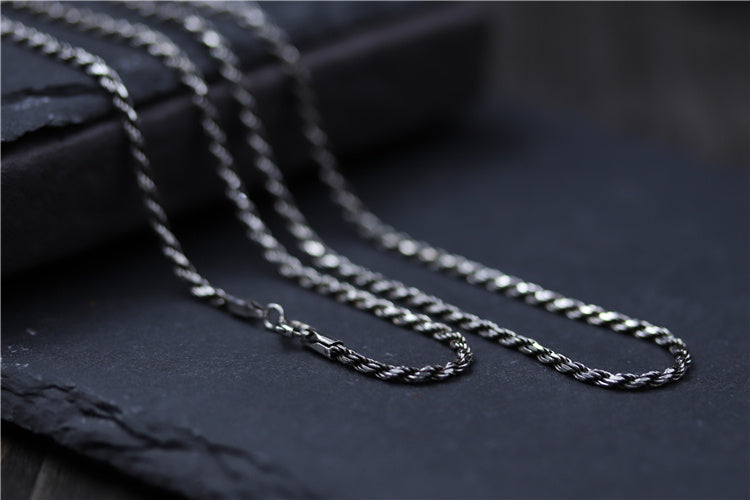 S925 Sterling Silver Cord Necklace