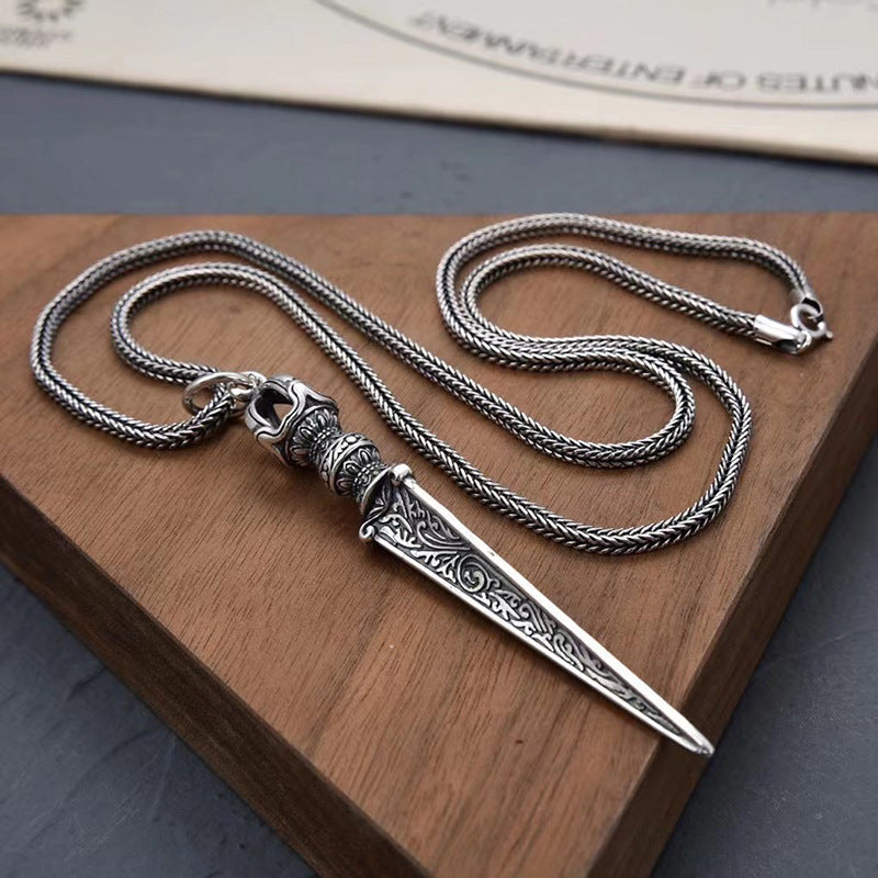 S925 Sterling Silver Vajra Necklace