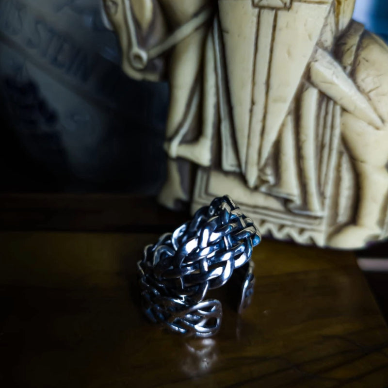 Versatile S925 Silver Woven Ring