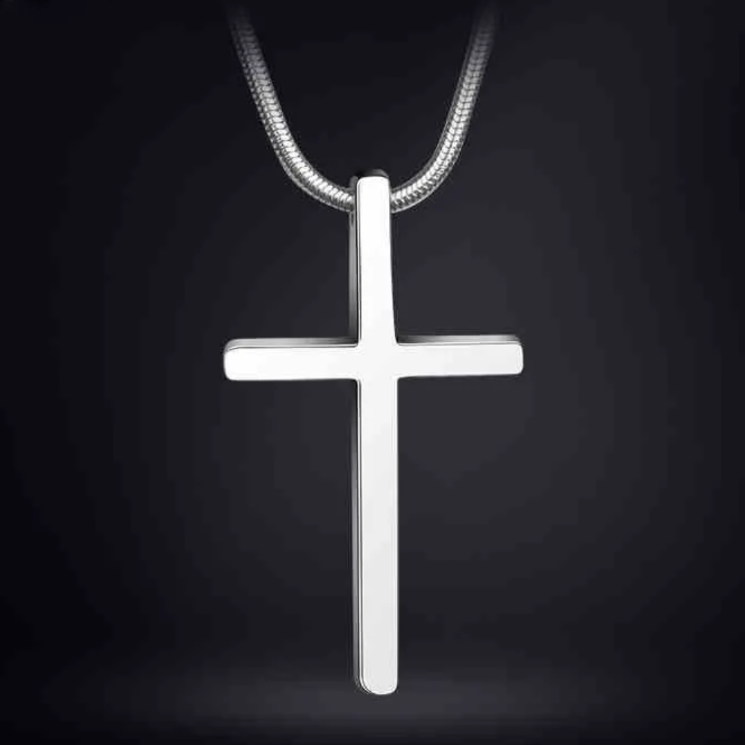 Tungsten Cross Necklace