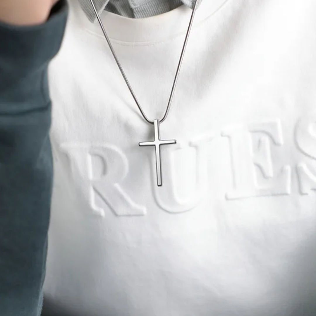 Tungsten Cross Necklace