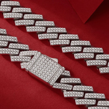 Men's Luxury S925 Sterling Silver Moissanite Necklace