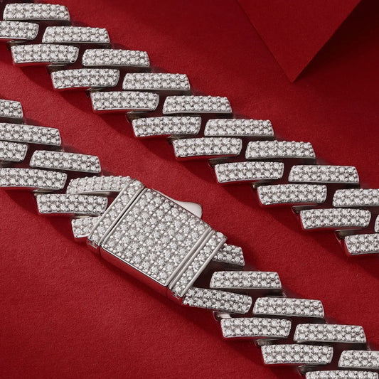 Men's Luxury S925 Sterling Silver Moissanite Necklace